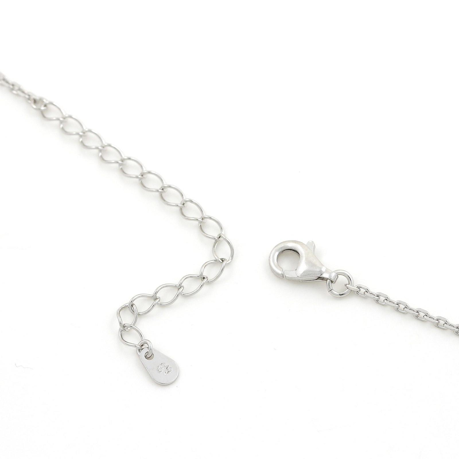 Double Cross Necklace - Silver