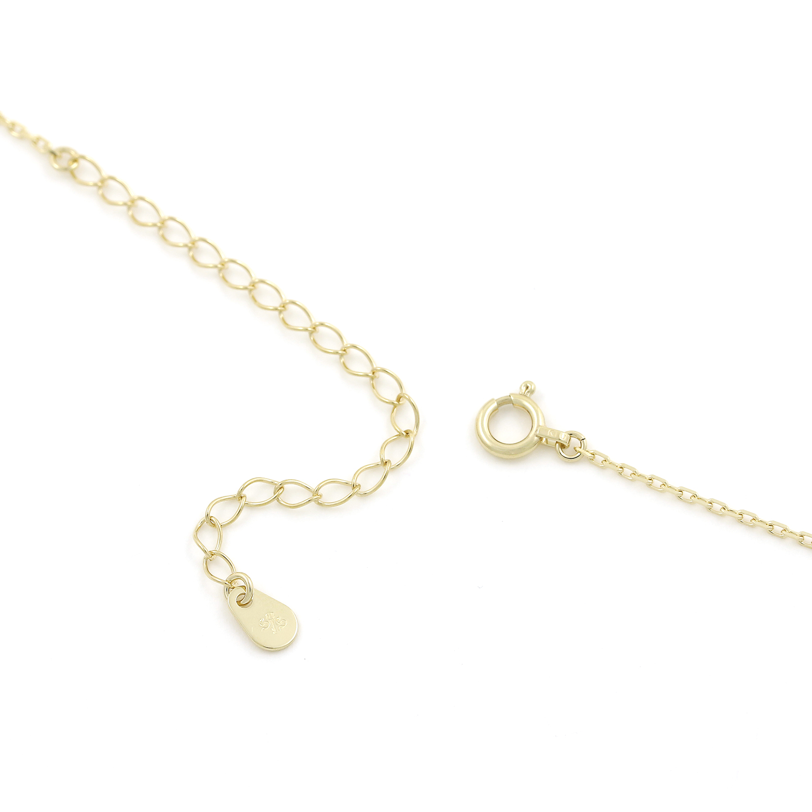 Cross & Horseshoe Necklace - K10Yellow Gold