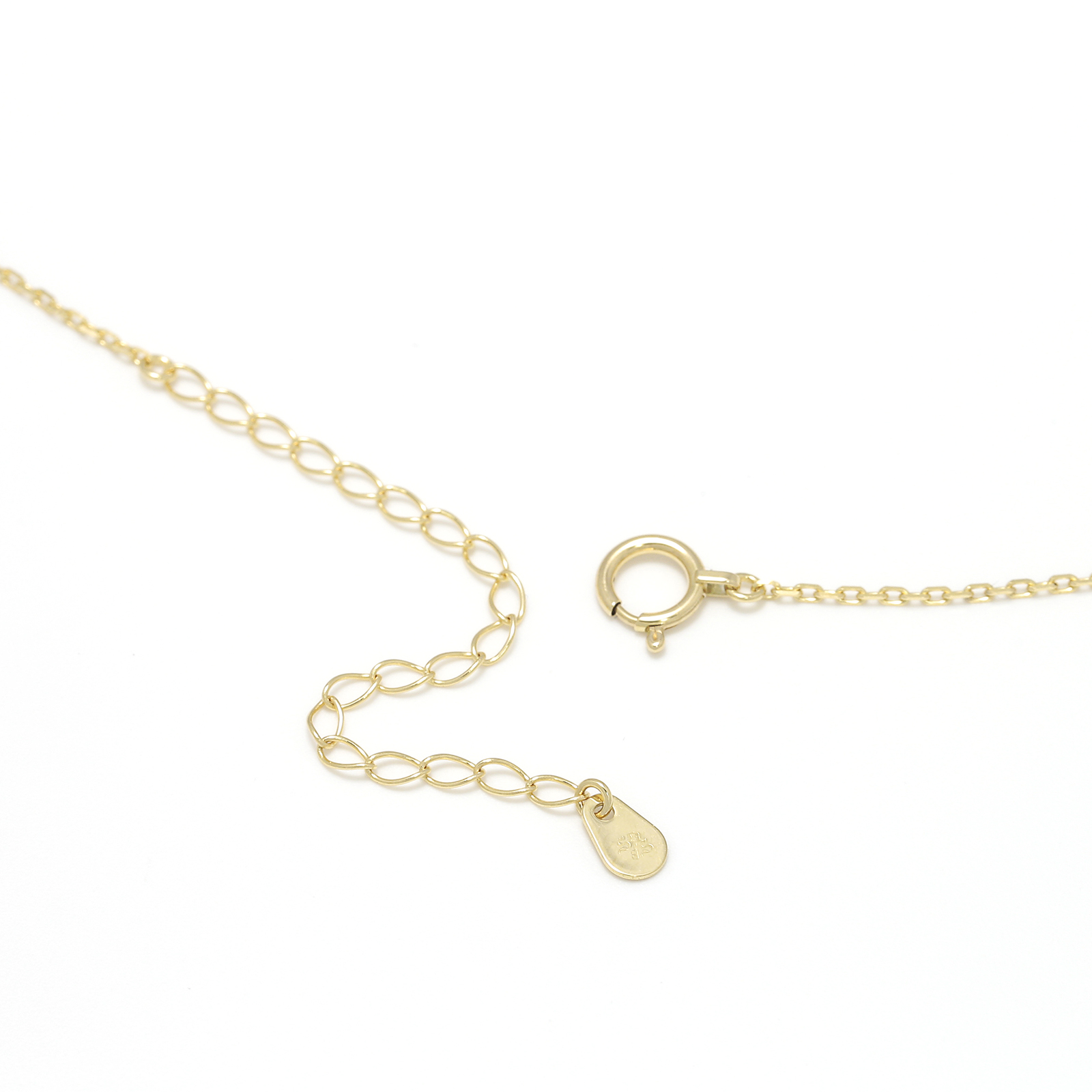 Small Horse & Horseshoe Necklace - K18Yellow Gold w/Diamond