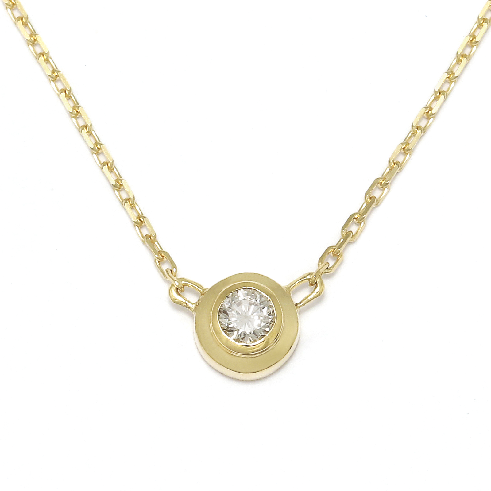 One Diamond Necklace - K18Gold w/Diamond