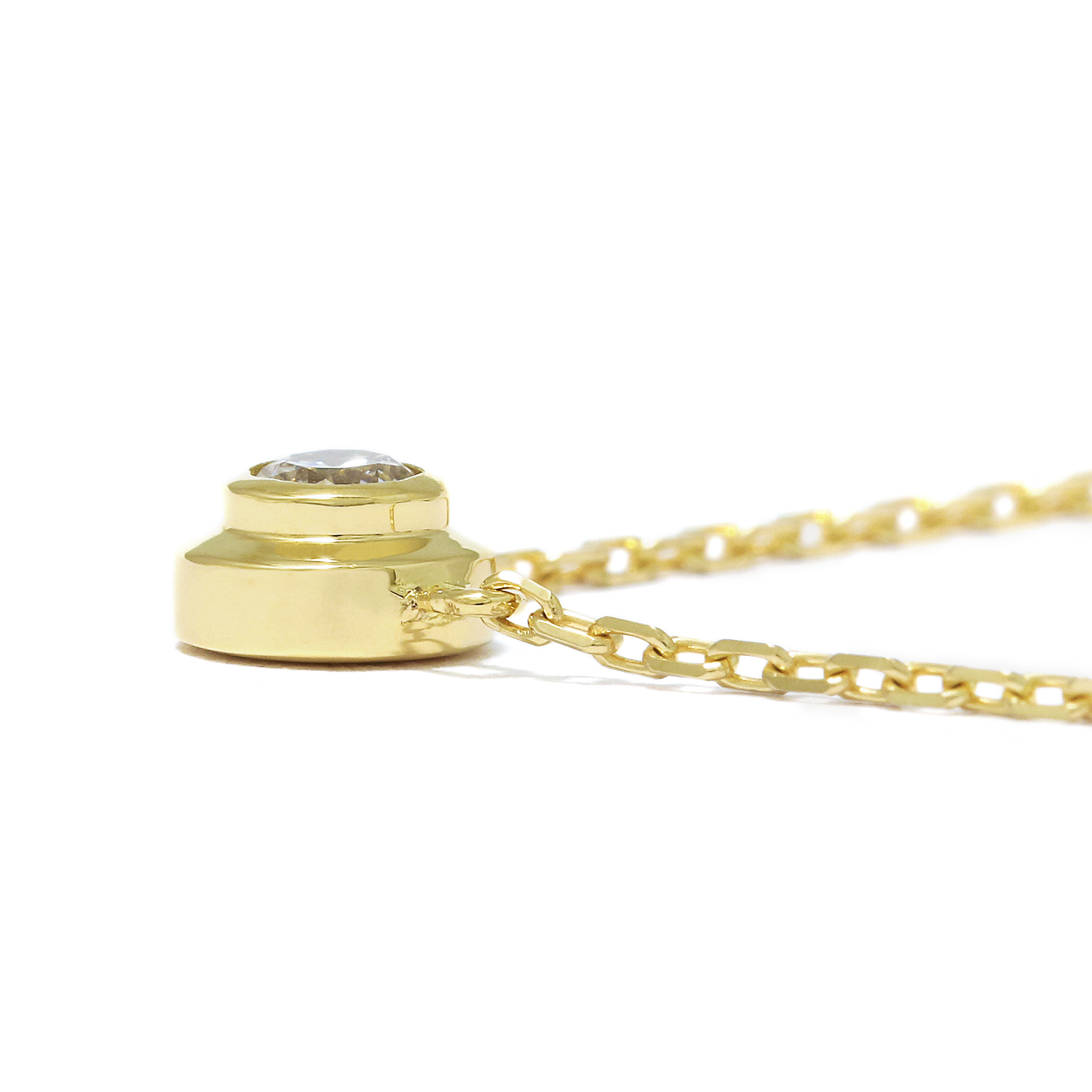 One Diamond Necklace - K18Gold w/Diamond