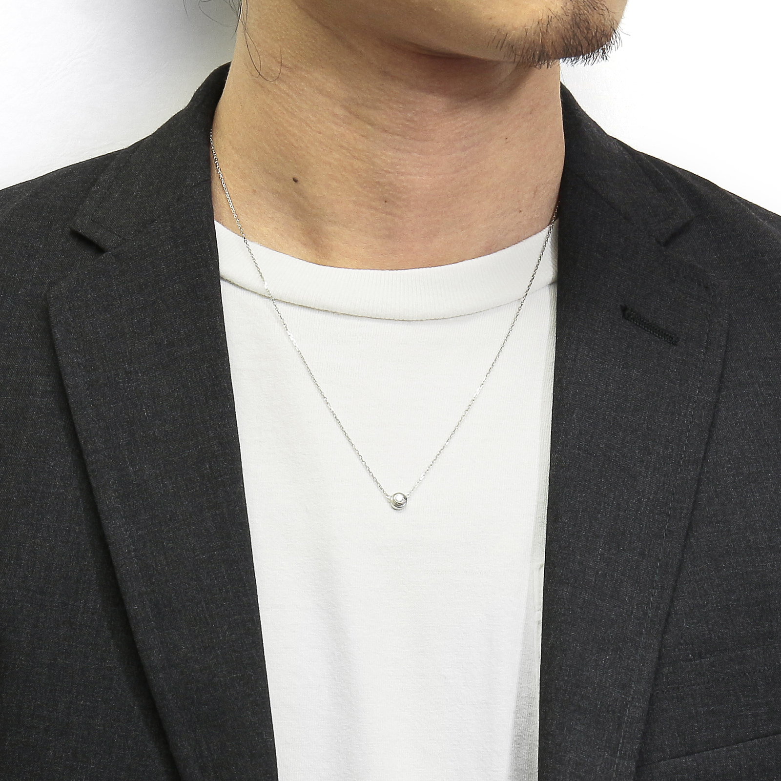One Diamond Necklace - K18Gold w/Diamond
