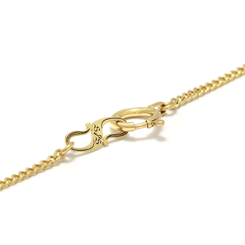 2018 Christmas Model Small Dog Tag Necklace - K18Yellow Gold w/Diamond
