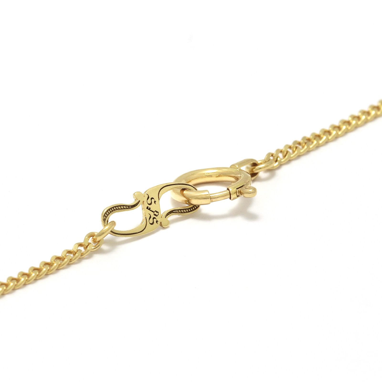 2018 Christmas Model Small Dog Tag Necklace - K18Yellow Gold w/Diamond