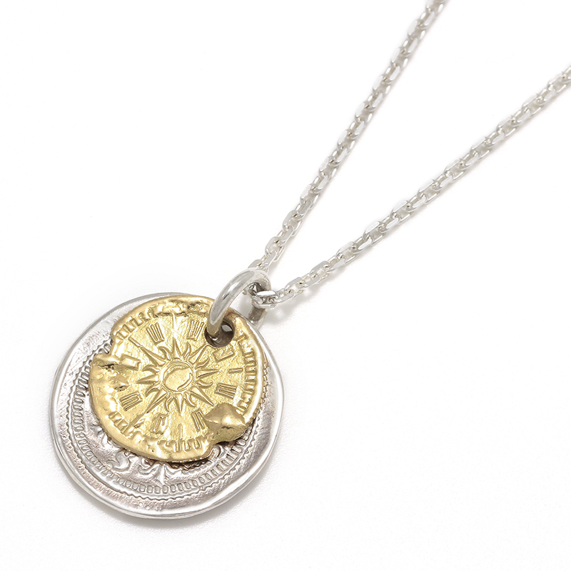 k18 メダル　トップ　コイン　coin top necklace ネックレス