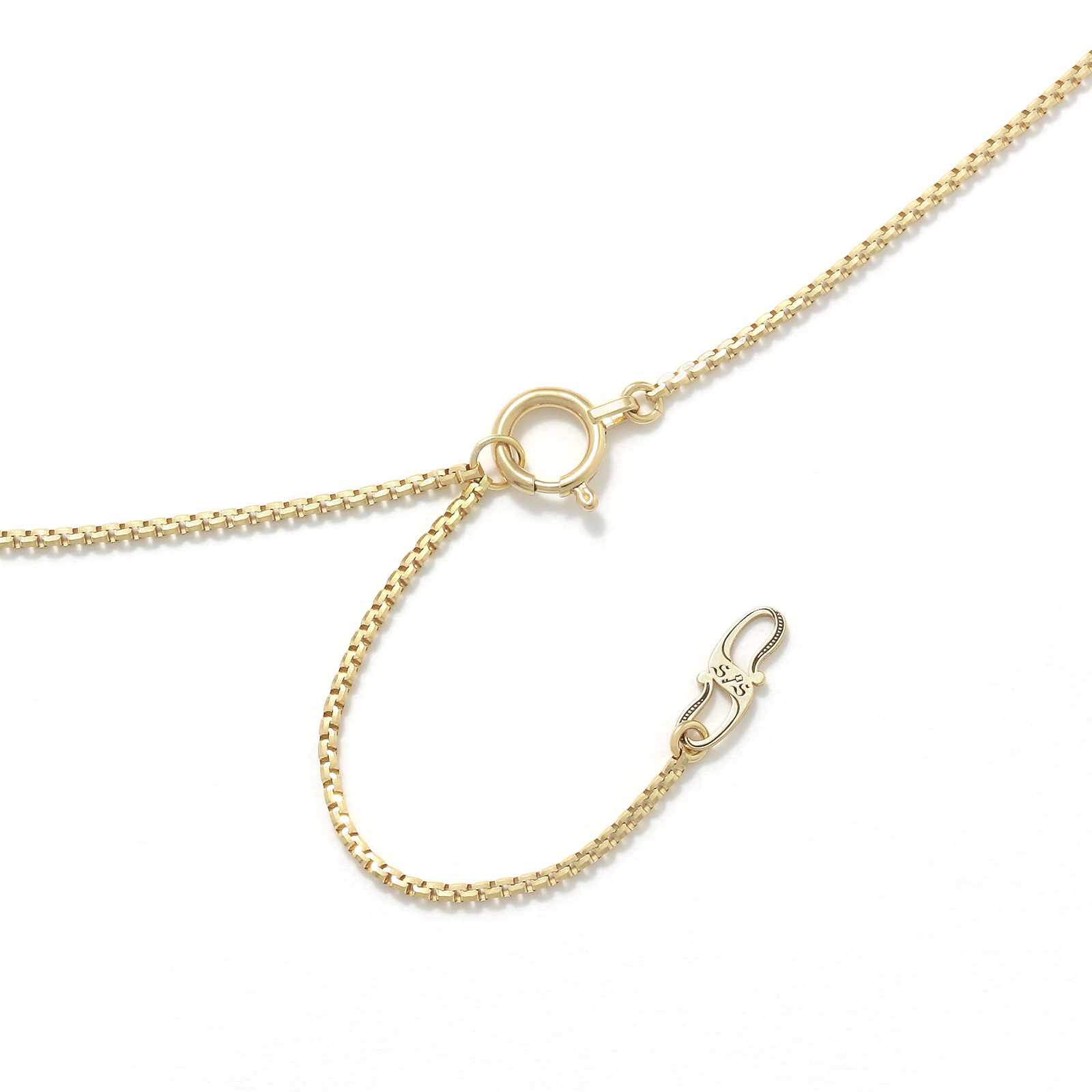 1940's Sixpence Cross Necklace w/GOOD LUCK Horseshoe - K18Yellow Gold