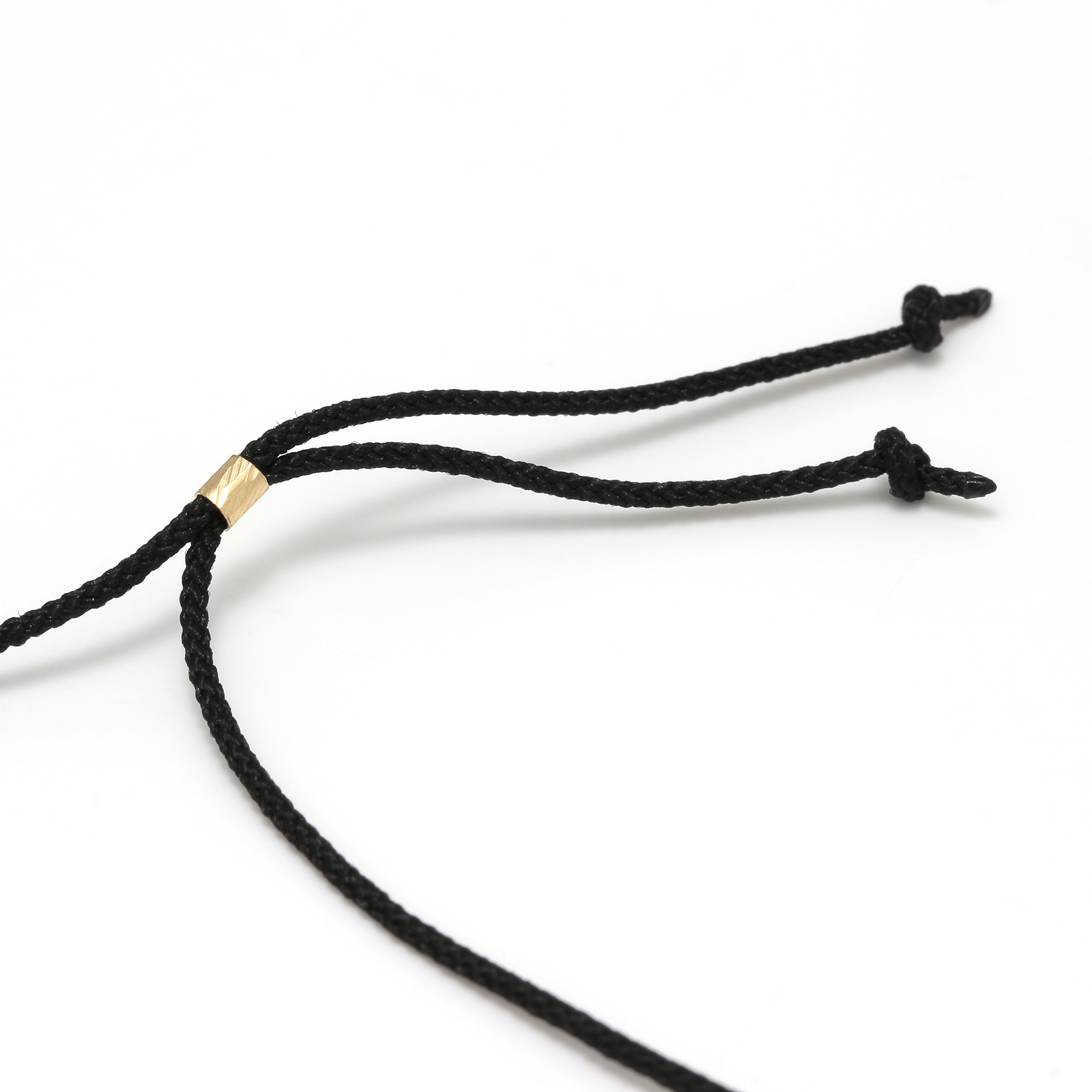 1940's Sixpence Cross Cord Necklace - K18Yellow Gold