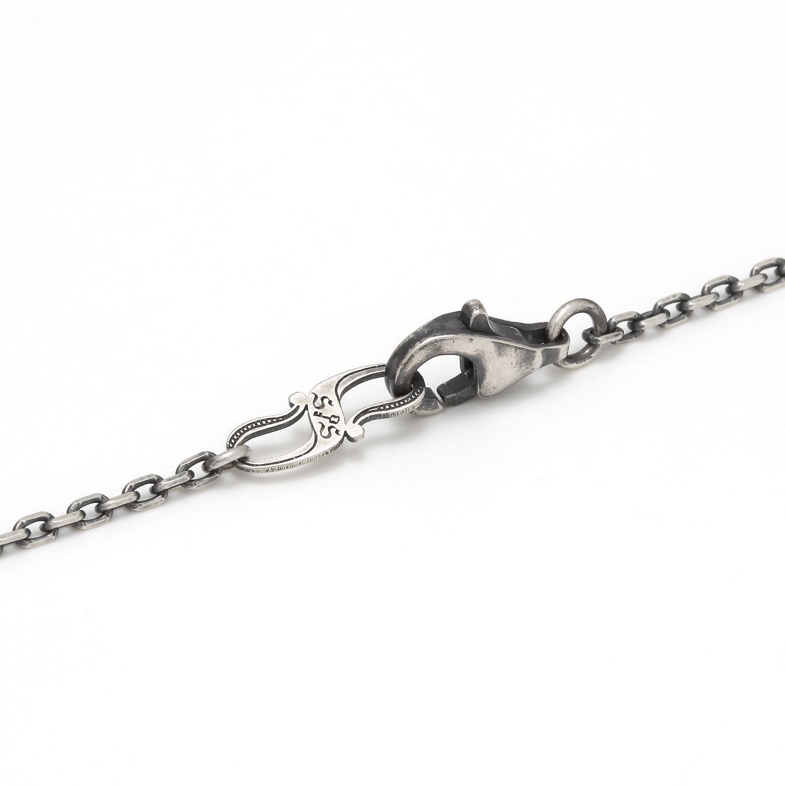 1960's Sixpence Large Cross Necklace w/GOOD LUCK Horseshoe - Silver+K10Yellow Gold