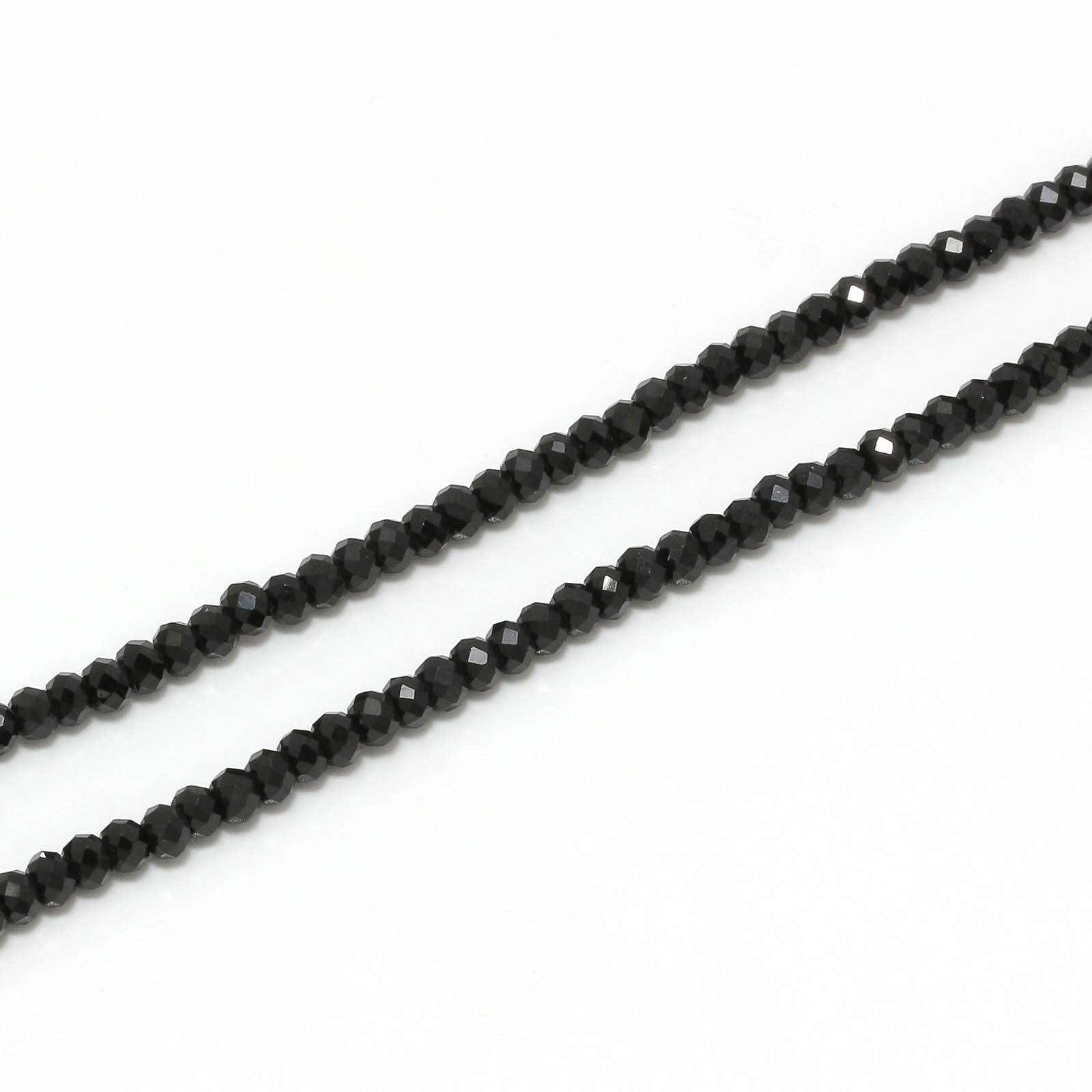 Black Spinel Necklace - Silver