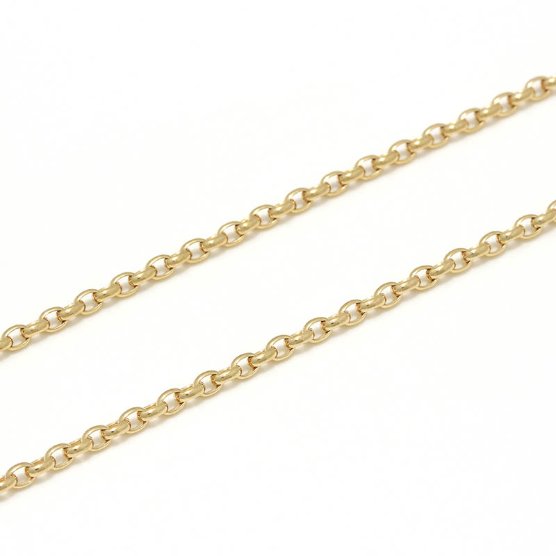 Narrow Classic Chain Necklace - Oval