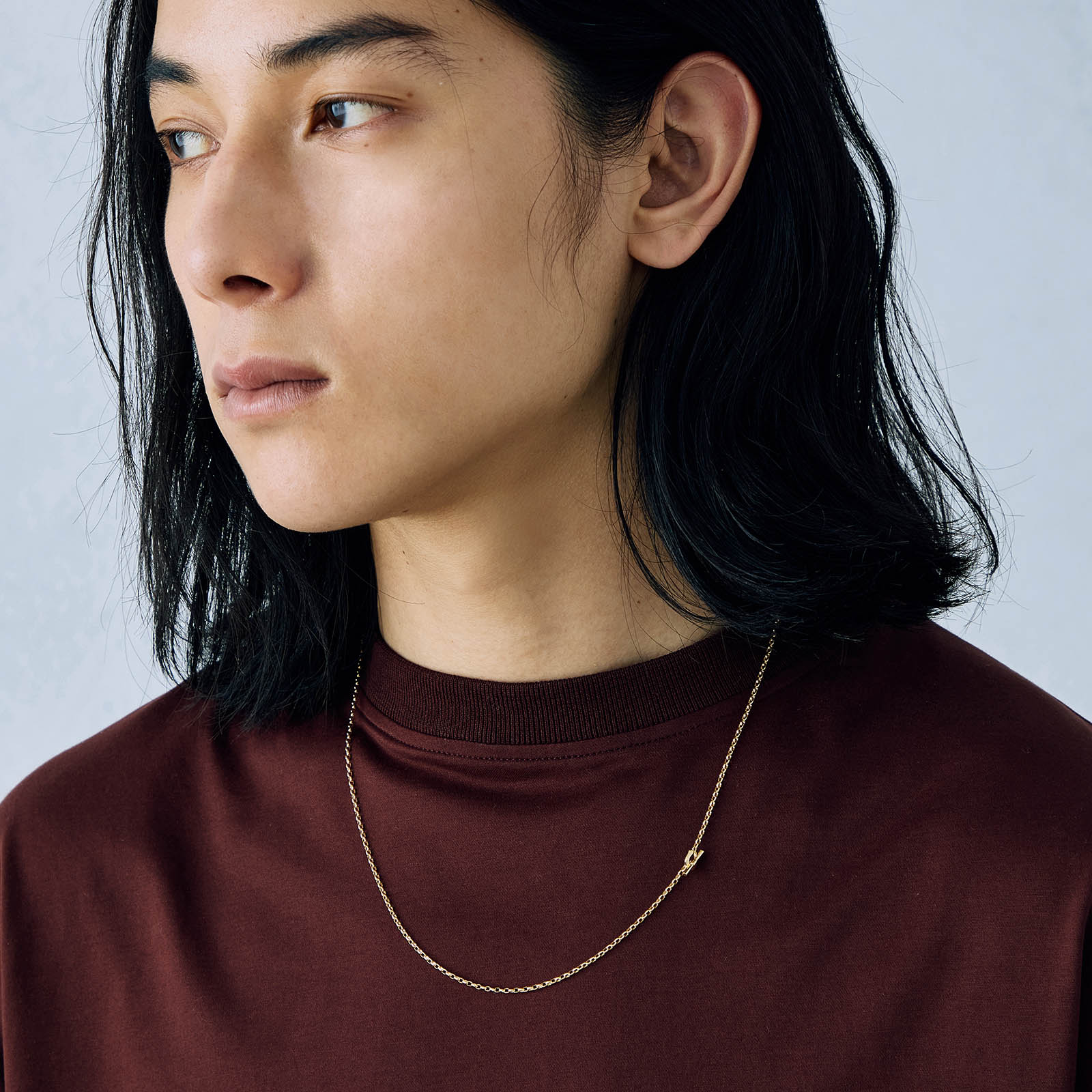 B.R.CHANNEL紹介商品、Safari9月号、OCEANS7月号掲載 Narrow Classic Chain Necklace -  Oval（ナロークラシックチェーンネックレス - オーバル）　SYMPATHY OF SOUL（シンパシーオブソウル）