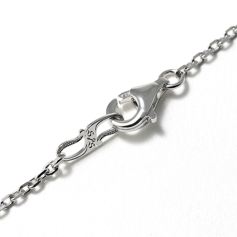Ridge Horseshoe Necklace - Silver w/CZ
