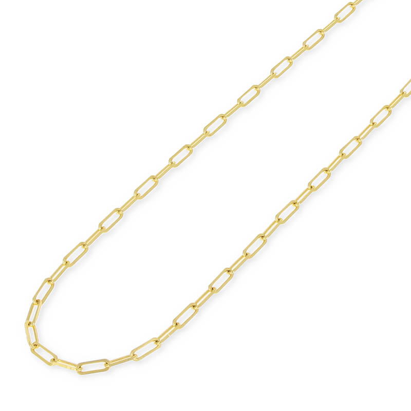 Plain Chain Necklace - K18Yellow Gold