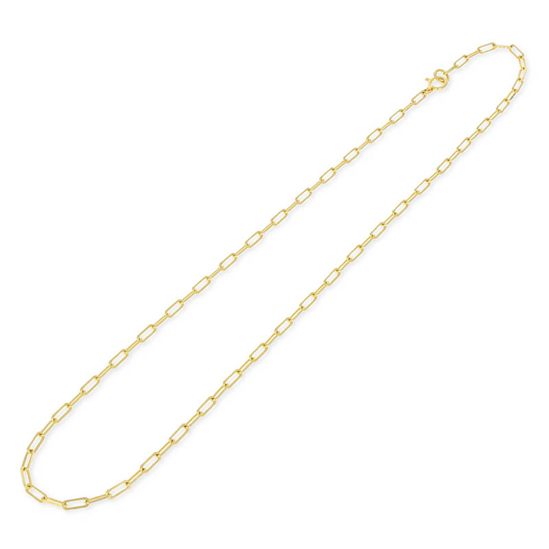 Plain Chain Necklace - K18Yellow Gold