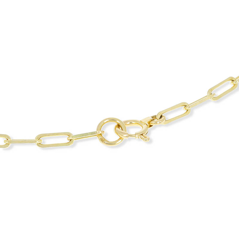 Plain Chain Necklace - K18Yellow Gold