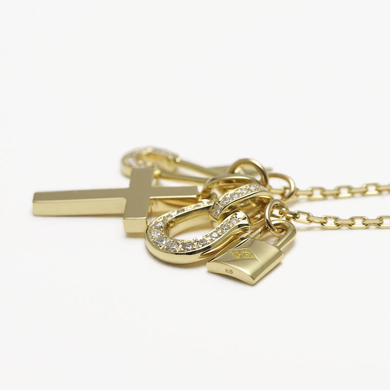 WEB Limited Layered Necklace TYPE1 - K18Yellow Gold w/Diamond