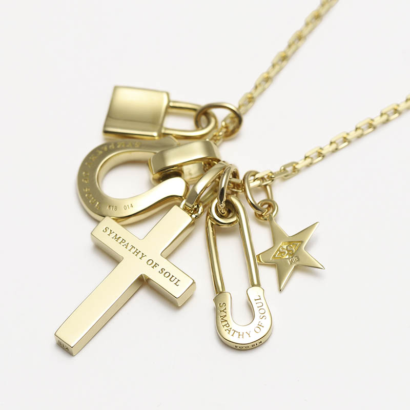 WEB Limited Layered Necklace TYPE1 - K18Yellow Gold w/Diamond