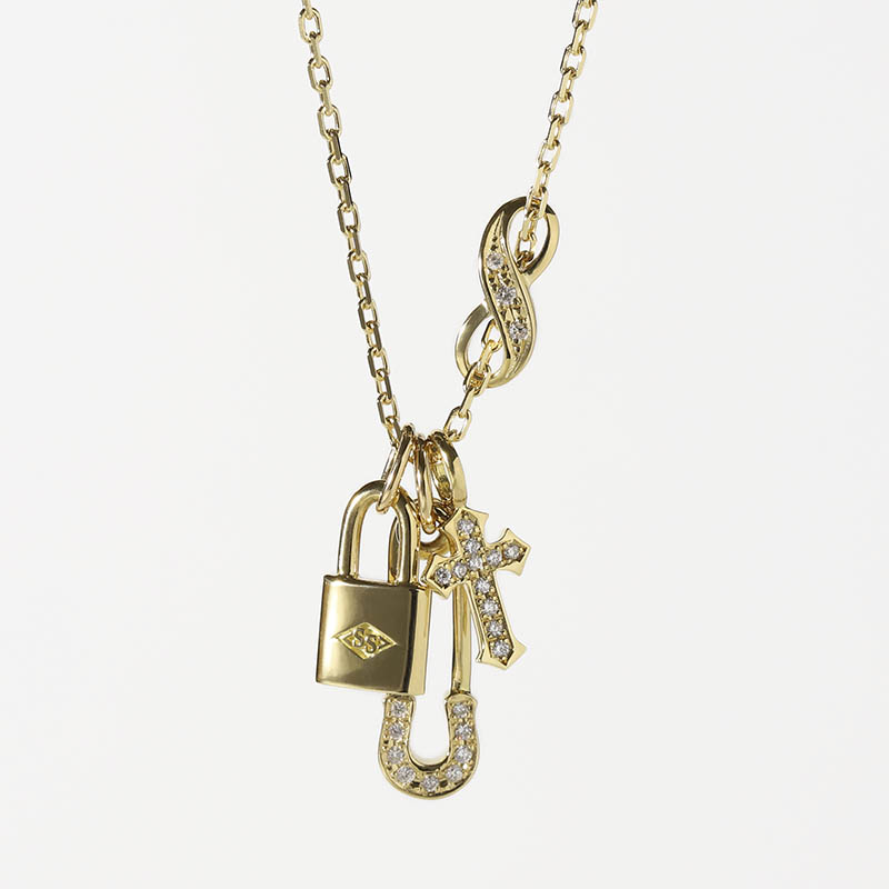 WEB Limited Layered Necklace TYPE2 - K18Yellow Gold w/Diamond