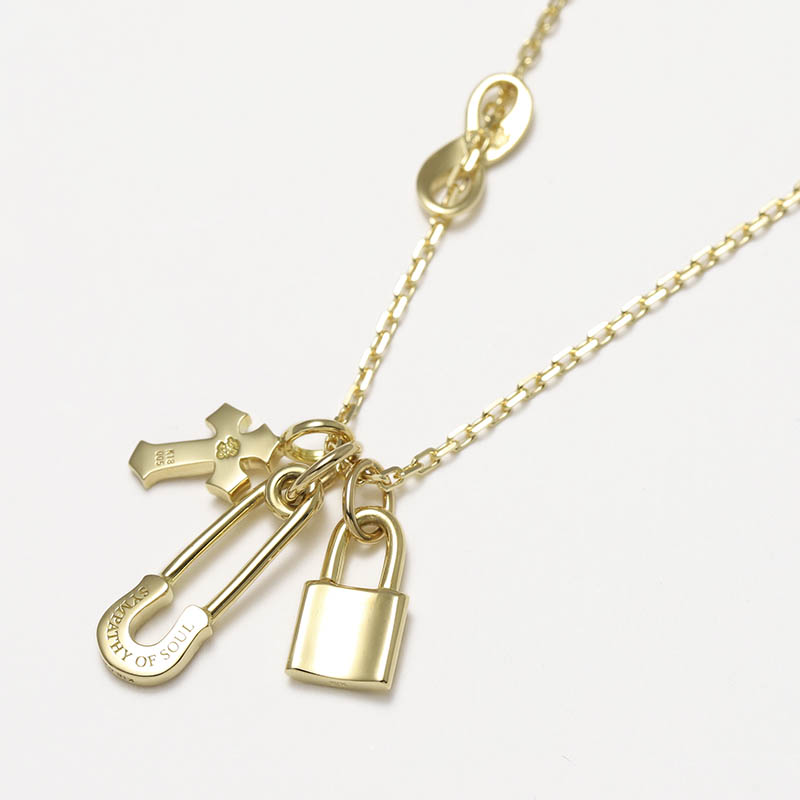 WEB Limited Layered Necklace TYPE2 - K18Yellow Gold w/Diamond