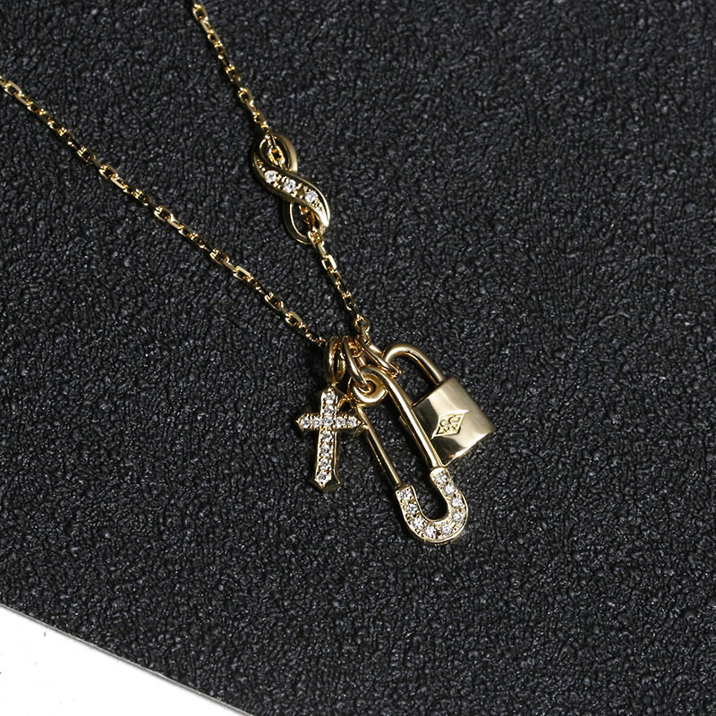 WEB Limited Layered Necklace TYPE2 - K18Yellow Gold w/Diamond