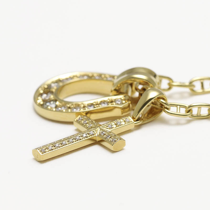 WEB Limited Layered Necklace TYPE3 - K18Yellow Gold w/Diamond