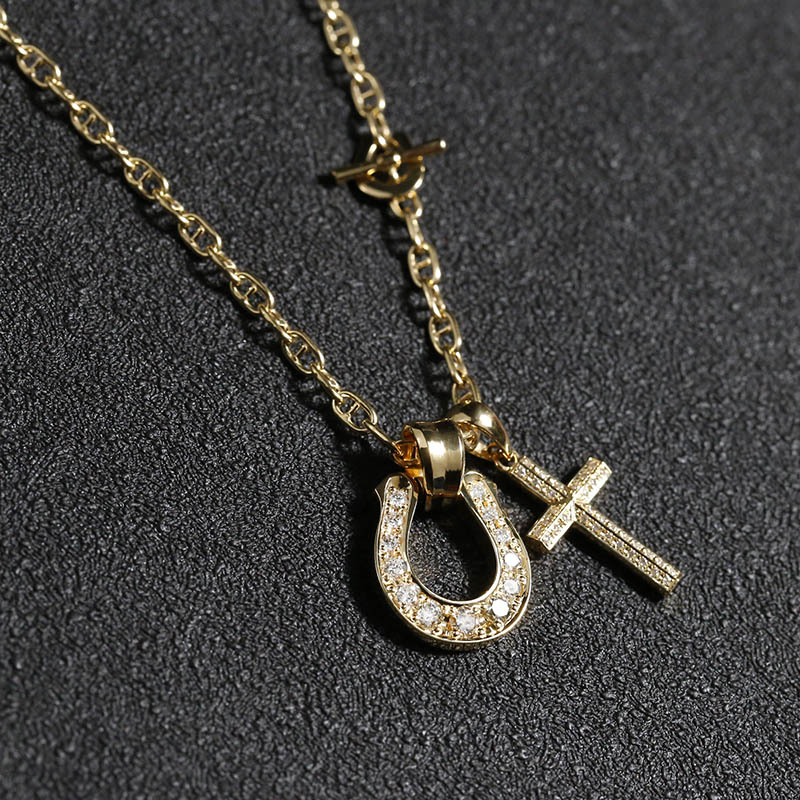 WEB Limited Layered Necklace TYPE3 - K18Yellow Gold w/Diamond