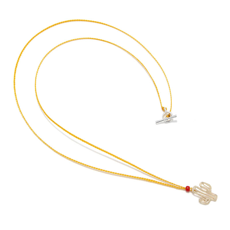 Safari Lounge別注 One Mile Jewelry Cord Necklace - Cactus - K10Yellow Gold