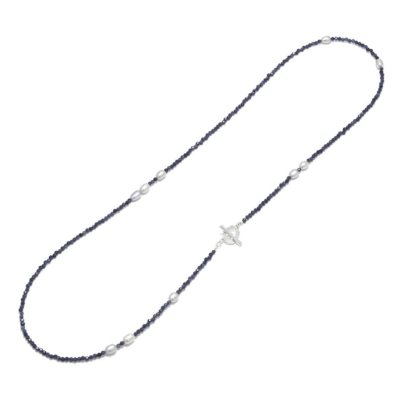Sapphire&Pearl Beads Necklace