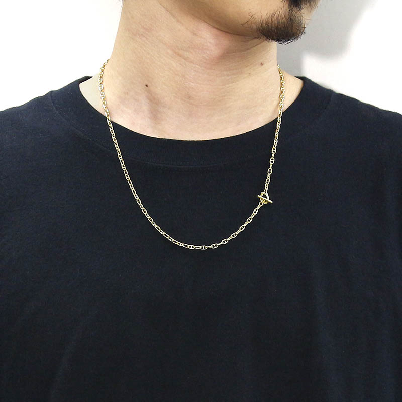 Classic Chain Necklace - Anchor - K18Yellow Gold