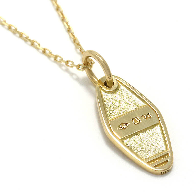 Small Charm Necklace - Motel Keyholder - K18Yellow Gold