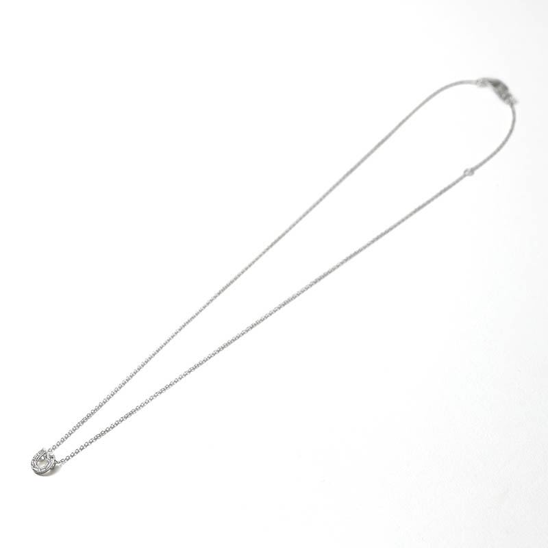 LG Diamond Horseshoe Necklace - Silver