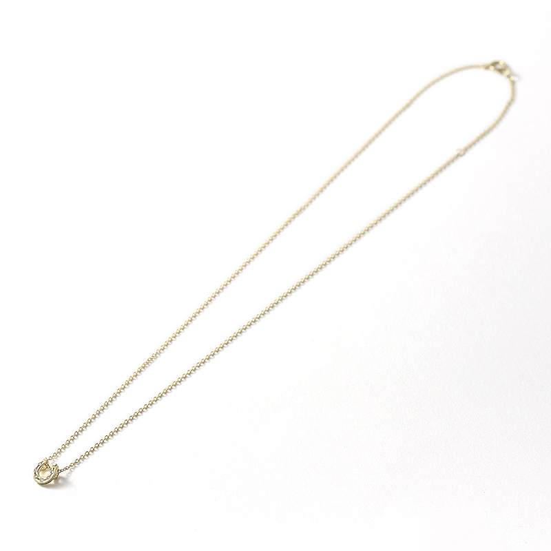 LG Diamond Horseshoe Necklace - K18Yellow Gold