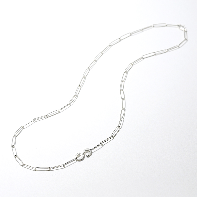 Horseshoe “S” Chain Necklace - Silver