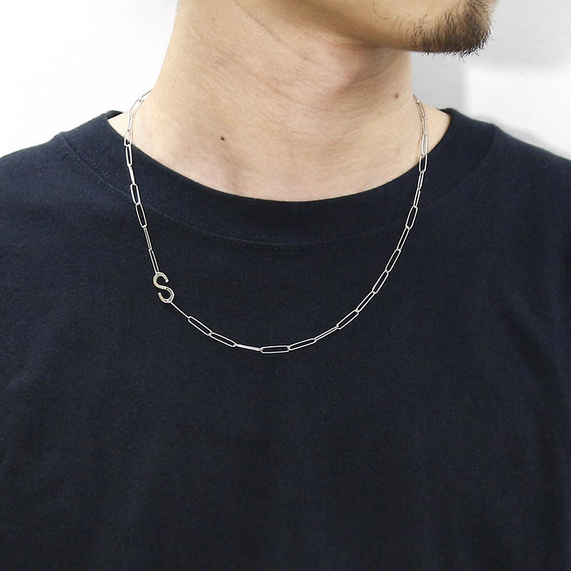 Horseshoe “S” Chain Necklace - Silver
