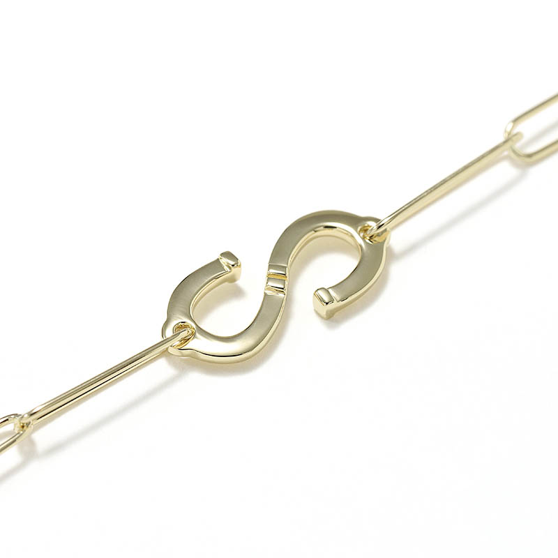 Horseshoe “S” Chain Necklace - K18Yellow Gold