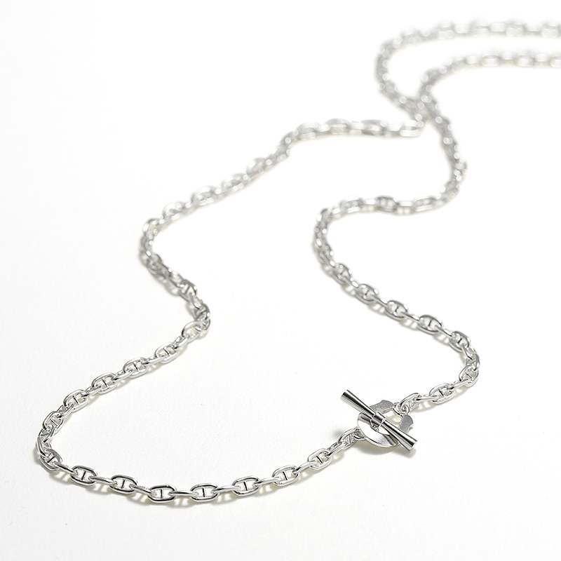 Classic Chain Necklace - Anchor - Silver