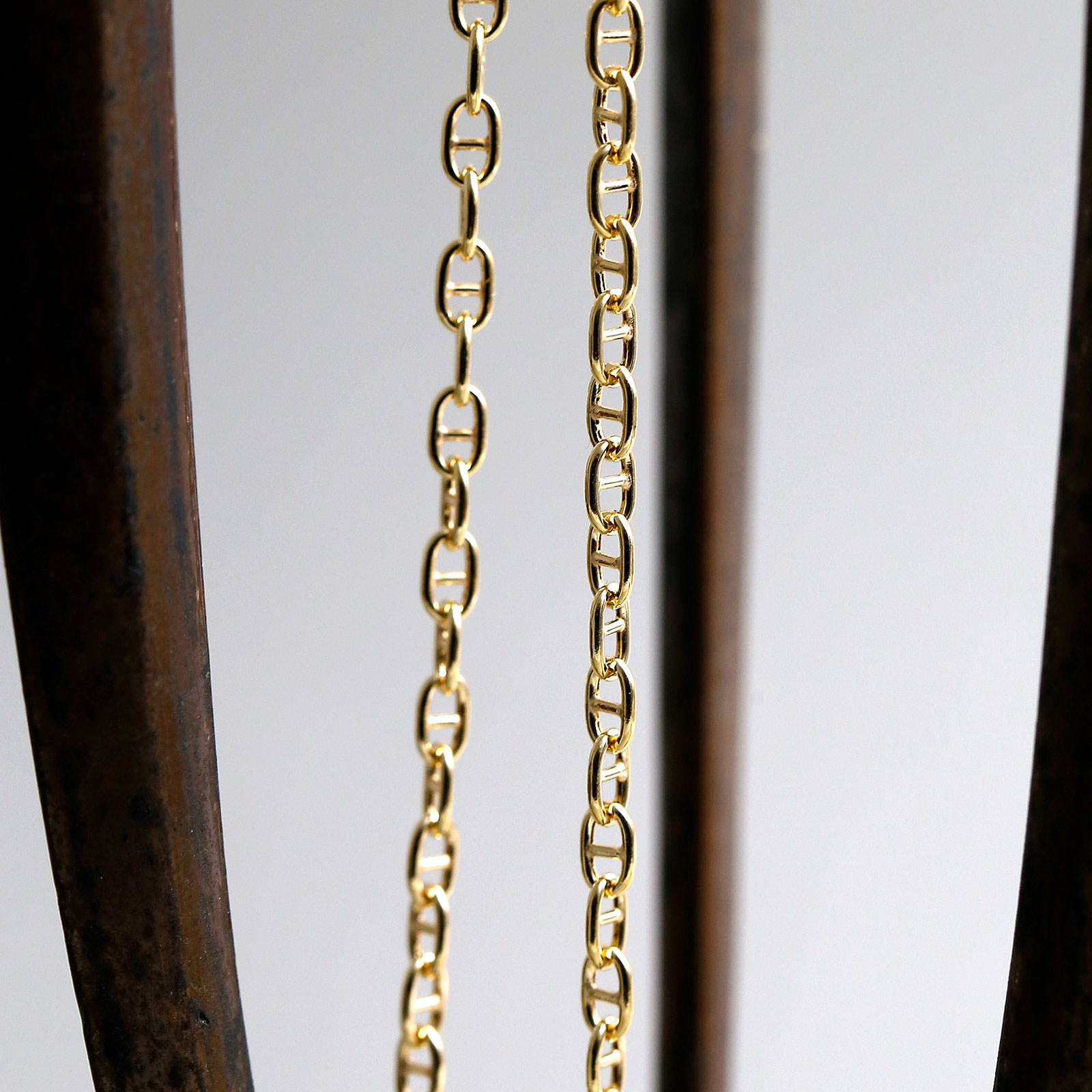 Classic Chain Necklace - Anchor - K18Yellow Gold