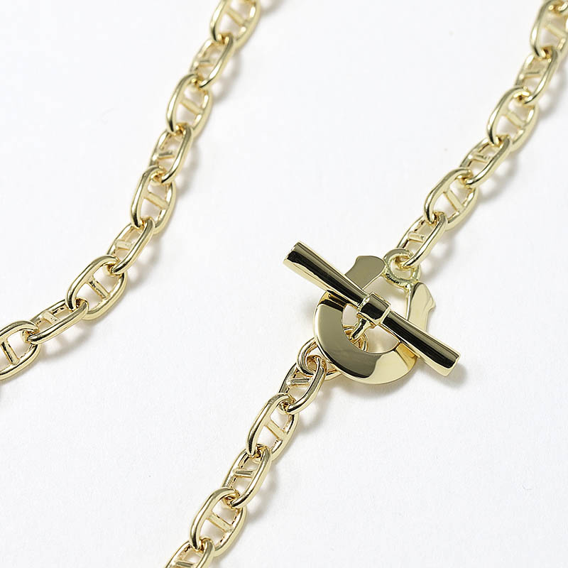 Classic Chain Necklace - Anchor - K18Yellow Gold