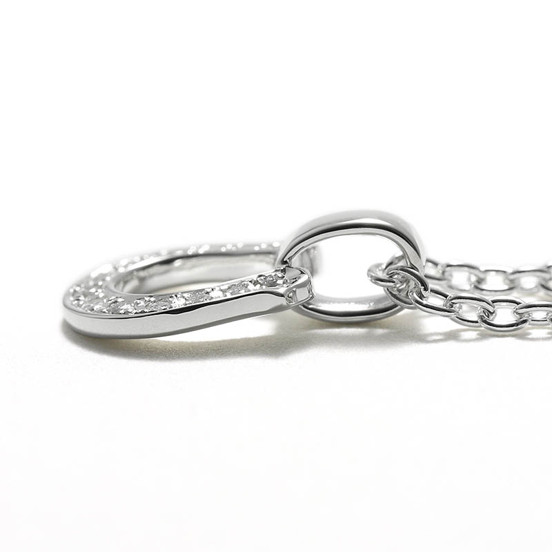 Small Horseshoe Necklace w/LG Diamond(スモールホースシューネックレス w/ラボラトリーグロウンダイヤモンド)