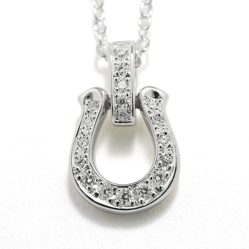 Medium Lux Horseshoe Necklace w/LG Diamond（ミディアムラックスホースシューネックレス w/ラボラトリーグロウンダイヤモンド）