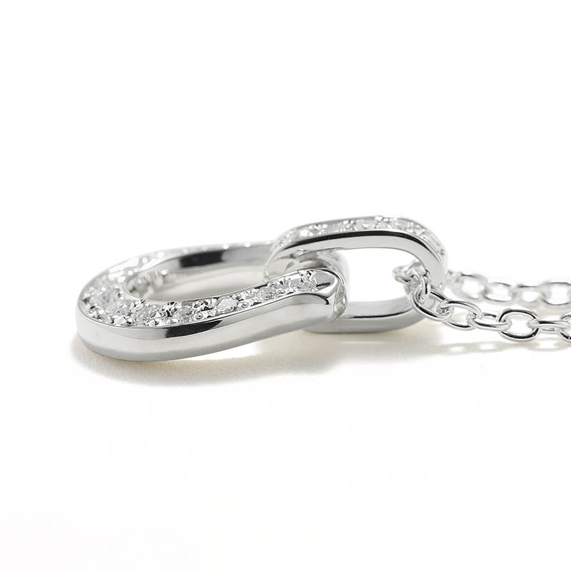 Medium Lux Horseshoe Necklace w/LG Diamond(ミディアムラックスホースシューネックレス w/ラボラトリーグロウンダイヤモンド)