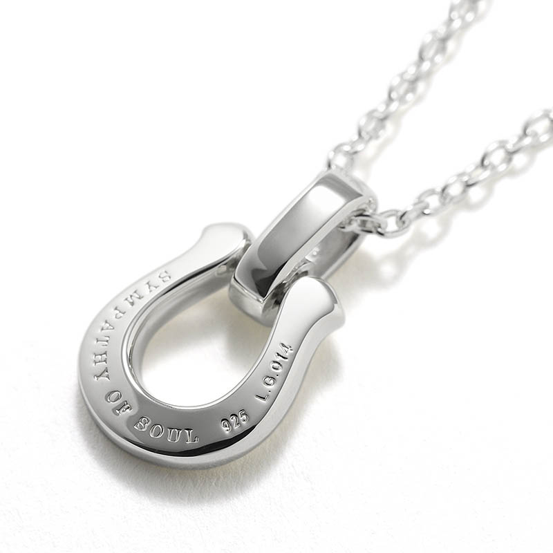 Medium Lux Horseshoe Necklace w/LG Diamond(ミディアムラックスホースシューネックレス w/ラボラトリーグロウンダイヤモンド)