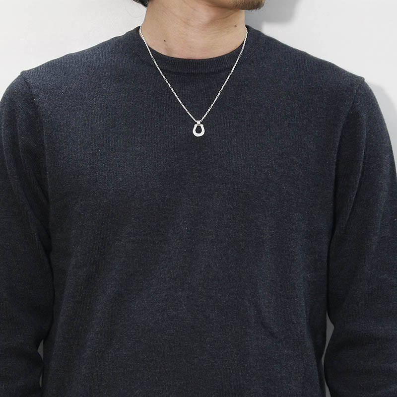 Large Horseshoe Necklace w/LG Diamond(ラージホースシューネックレス w/ラボラトリーグロウンダイヤモンド)