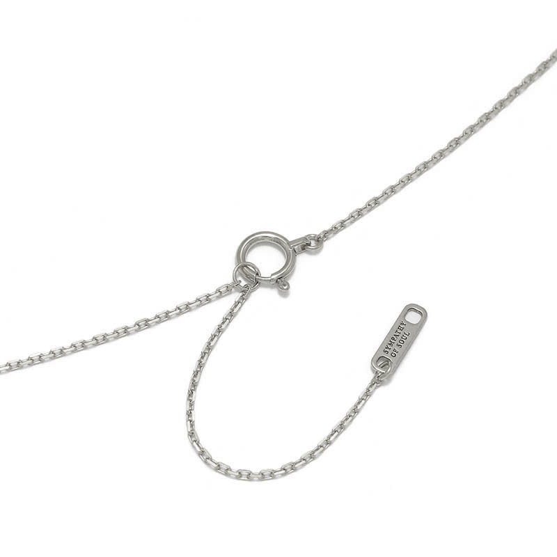 S.O.S fp 20th Ridge Horseshoe Necklace - K18White Gold w/Diamond