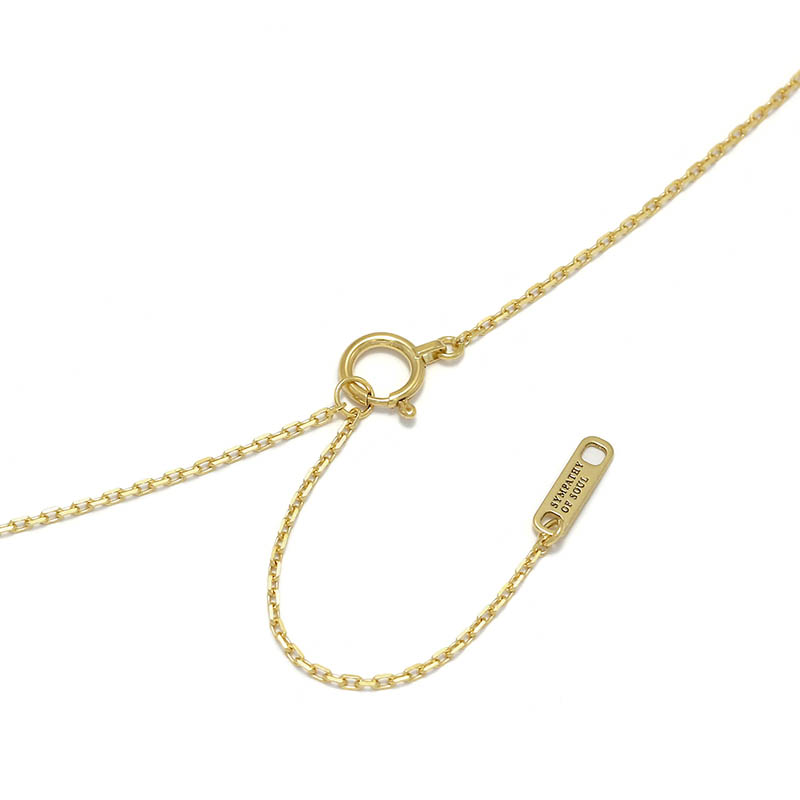 S.O.S fp 20th Ridge Horseshoe Necklace - K18Yellow Gold w/Diamond