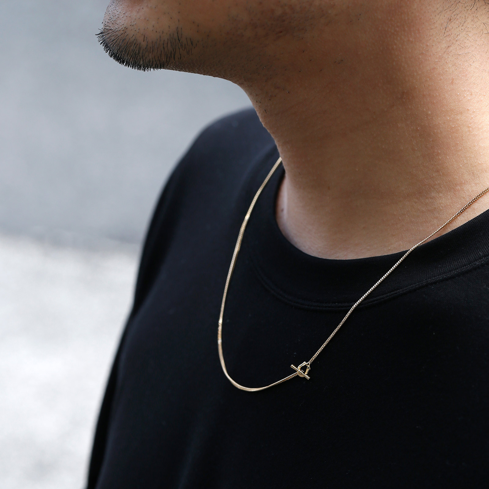 Classic Chain Necklace - Narrow - K18Yellow Gold