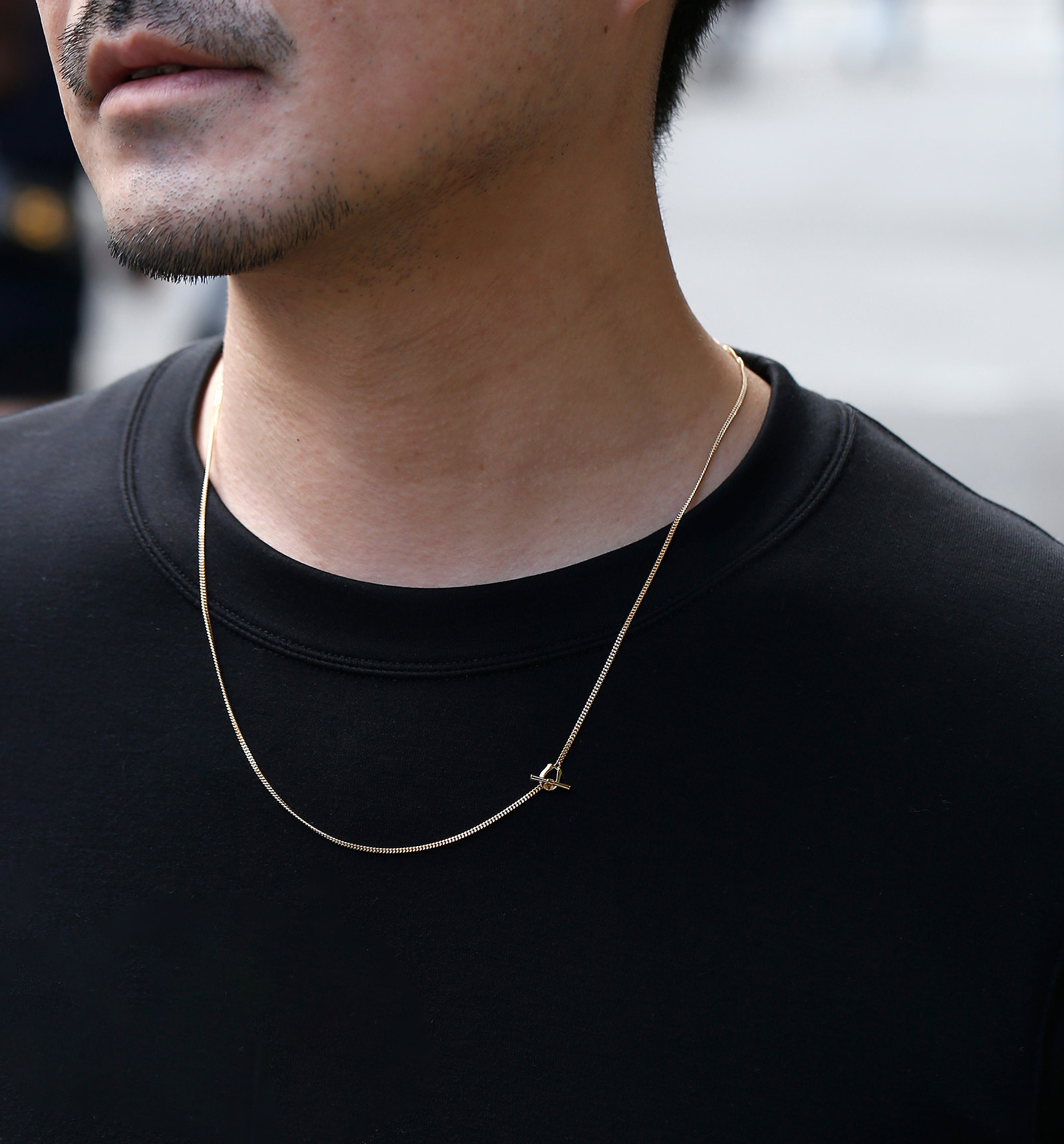 Classic Chain Necklace - Narrow - K18Yellow Gold