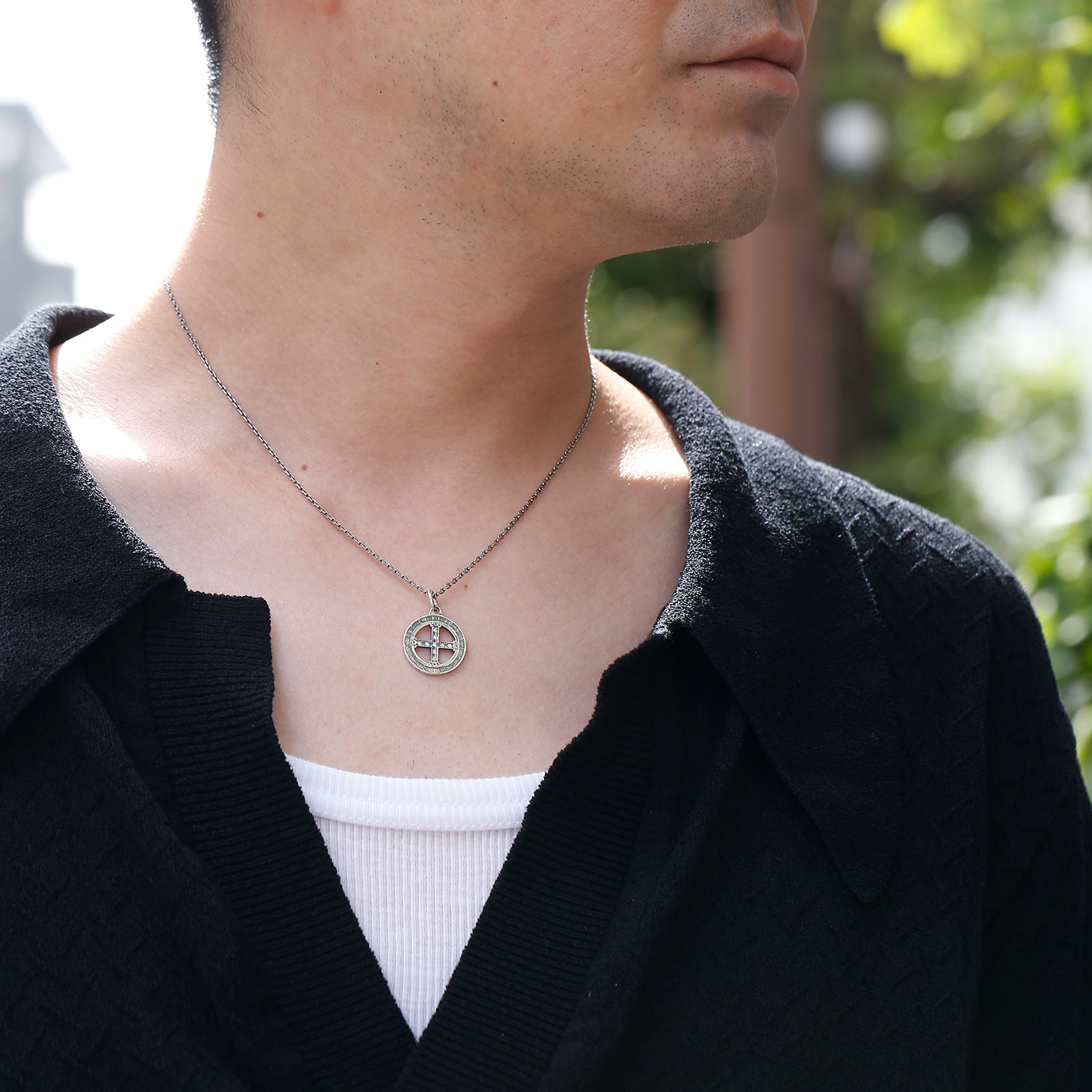 SYMPATHY OF SOUL（シンパシーオブソウル） Cross Medal Necklace