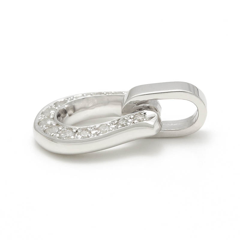 Horseshoe Amulet w/Clear