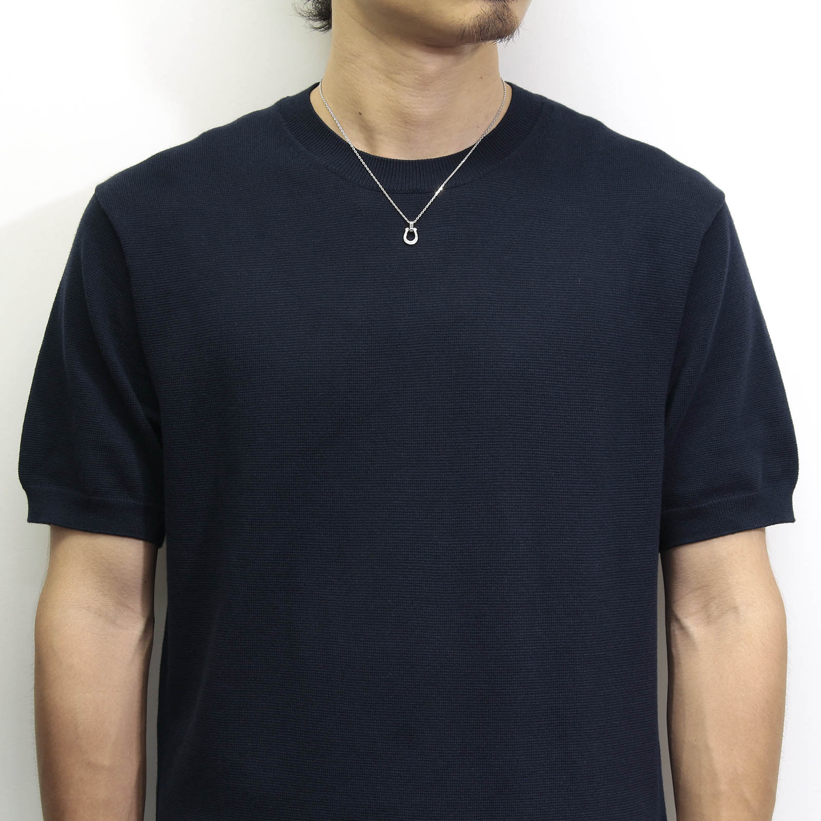 Horseshoe Amulet - Silver w/CZ
